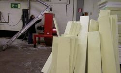 Paneles de Espuma de Poliuretano antes de compactar