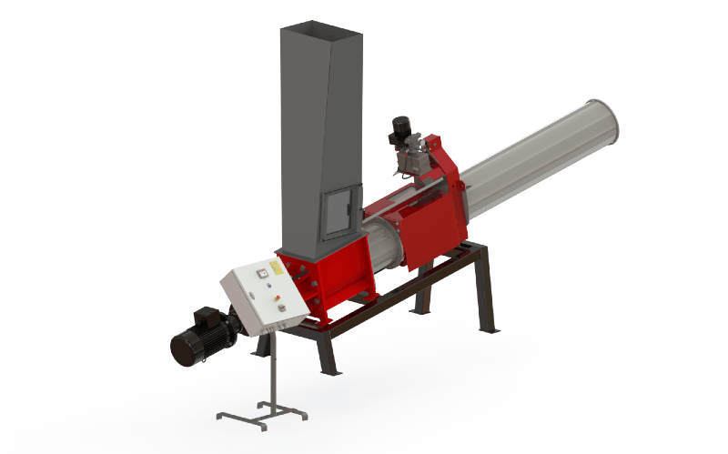 Compactador de tornillo solución para Airlaid