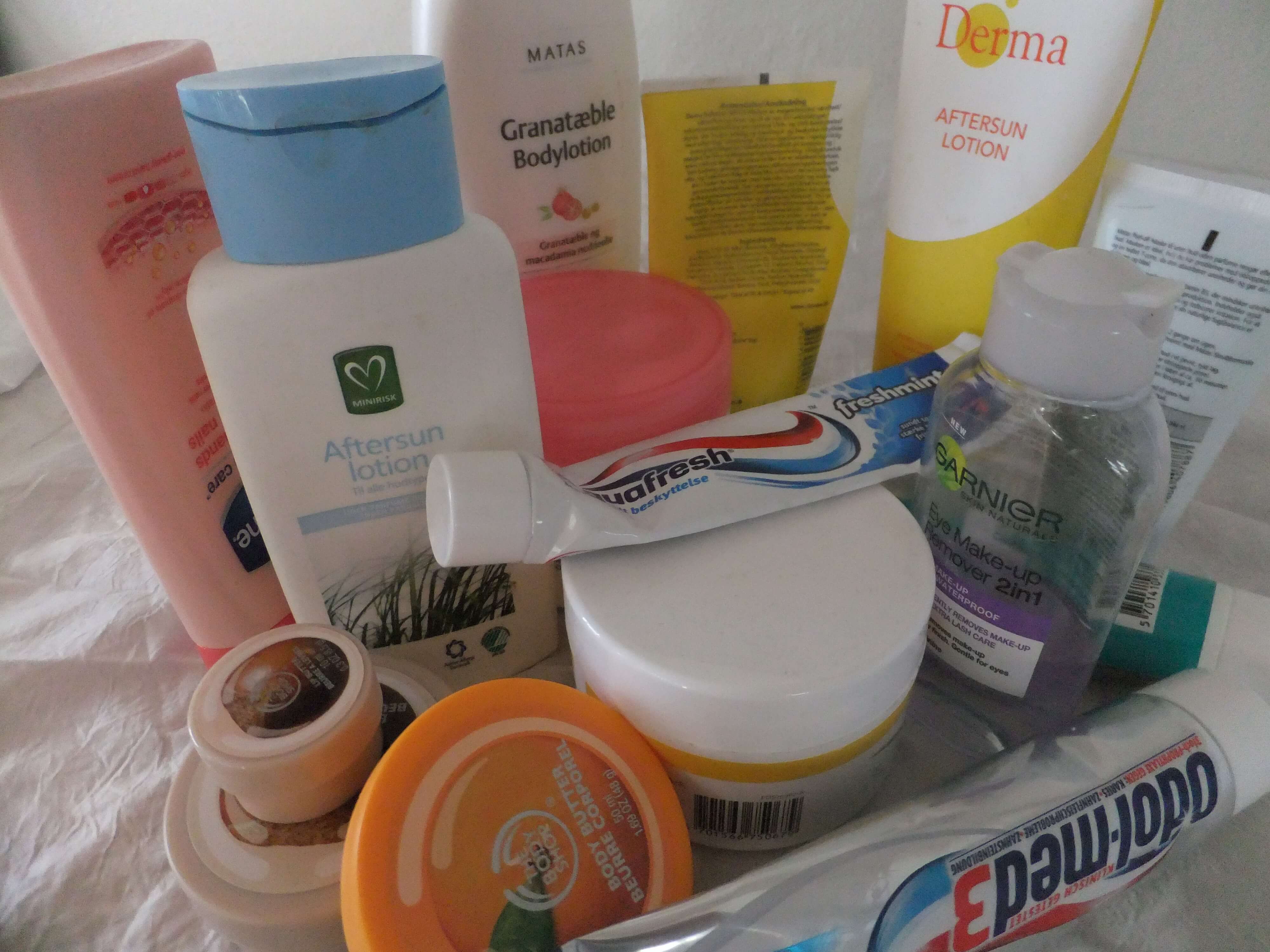 Variación de cosméticos antes de compactar